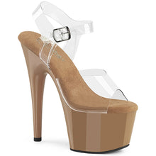 Load image into Gallery viewer, Tacones Pleaser ADORE-708 Transparente Toffee
