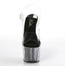 Load image into Gallery viewer, Tacones Pleaser ADORE-708CG Transparente Negro Confetti
