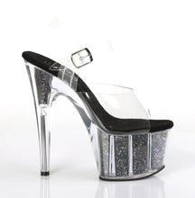 Load image into Gallery viewer, Tacones Pleaser ADORE-708CG Transparente Negro Confetti
