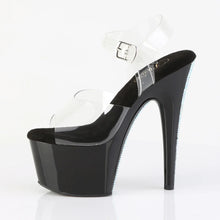 Load image into Gallery viewer, Tacones Pleaser ADORE-708CRS-2 Transparente Negro Plata
