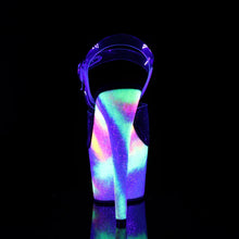 Load image into Gallery viewer, Tacones Pleaser ADORE-708GXY Transparente Neon Galaxy
