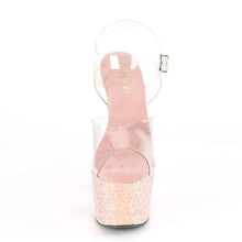 Load image into Gallery viewer, Tacones Pleaser ADORE-708LG Transparente Dusty Rosa
