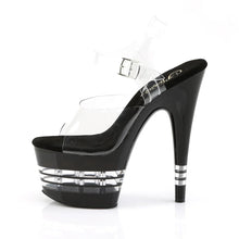 Load image into Gallery viewer, Tacones Pleaser ADORE-708LN Transparente Negro
