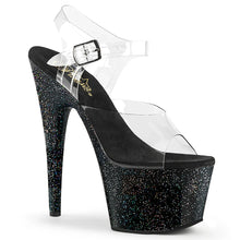 Load image into Gallery viewer, Tacones Pleaser ADORE-708MG Transparente Negro
