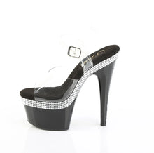 Cargar imagen en el visor de la galería, Tacones Pleaser ADORE-708MLS Transparente Negro

