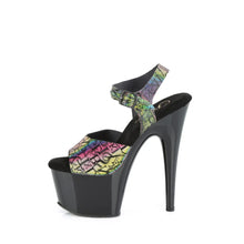 Cargar imagen en el visor de la galería, Tacones Pleaser ADORE-708N-LTP Verde Morado Negro
