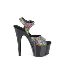 Cargar imagen en el visor de la galería, Tacones Pleaser ADORE-708N-LTP Verde Morado Negro
