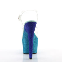 Cargar imagen en el visor de la galería, Tacones Pleaser ADORE-708OMBRE Transparente Aguamarina Azul
