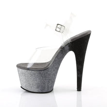 Load image into Gallery viewer, Tacones Pleaser ADORE-708OMBRE Transparente Plata Negro

