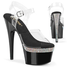 Carregar imagem no visualizador da galeria, Sapatos de salto Pleaser ADORE-708PHRS - Transparente / Preto
