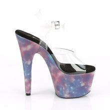 Load image into Gallery viewer, Tacones Pleaser ADORE-708REFL Transparente Morado Azul
