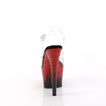 Cargar imagen en el visor de la galería, Tacones Pleaser ADORE-708SS Transparente Negro Rojo
