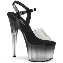 Load image into Gallery viewer, Tacones Pleaser ADORE-708T-2 Ahumado Negro Transparente

