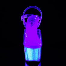 Carregar imagem no visualizador da galeria, Tacones Pleaser ADORE-708UVG Transparente Neon Opal
