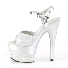 Load image into Gallery viewer, Tacones Pleaser ADORE-709-2G Plata Purpurina

