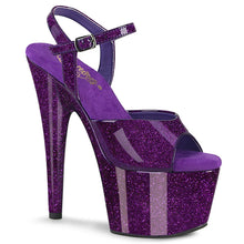 Cargar imagen en el visor de la galería, Tacones Pleaser ADORE-709GP Morado Purpurina Charol
