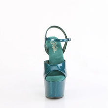 Cargar imagen en el visor de la galería, Tacones Pleaser ADORE-709GP Teal Purpurina Charol
