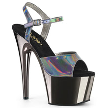 Load image into Gallery viewer, Tacones Pleaser ADORE-709HGCH Pewter Hologram Cromo
