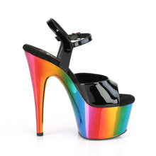 Cargar imagen en el visor de la galería, Tacones Pleaser ADORE-709RC Negro Charol Rainbow
