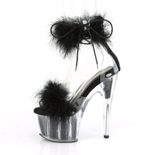 Cargar imagen en el visor de la galería, Tacones Pleaser ADORE-724F Transparente Negro Fur
