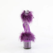Cargar imagen en el visor de la galería, Tacones Pleaser ADORE-724F Transparente Morado Fur

