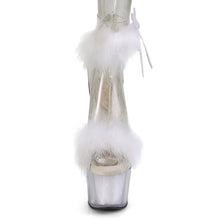Cargar imagen en el visor de la galería, Tacones Pleaser ADORE-724F Transparente Blanco Fur
