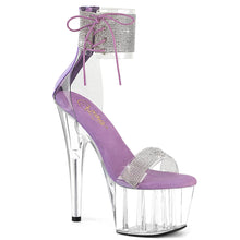Carregar imagem no visualizador da galeria, Sapatos de salto alto Pleaser ADORE-727RS - Transparente-lavanda / Transparente
