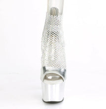 Cargar imagen en el visor de la galería, Tacones Pleaser ADORE-765RM Plata Pu Cromo
