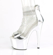 Cargar imagen en el visor de la galería, Tacones Pleaser ADORE-765RM Plata Pu Cromo
