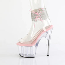 Cargar imagen en el visor de la galería, Tacones Pleaser ADORE-791-2RS Transparente B. Rosa

