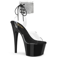 Cargar imagen en el visor de la galería, Tacones Pleaser ADORE-791-2RS Transparente Negro
