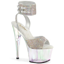Cargar imagen en el visor de la galería, Tacones Pleaser ADORE-791HTRS Plata Holo Tinted
