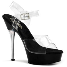 Cargar imagen en el visor de la galería, Tacones Pleaser ALLURE-608 Transparente Negro
