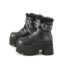 Carregar imagem no visualizador da galeria, Botines Demonia ASHES-57 Negro Piel vegana

