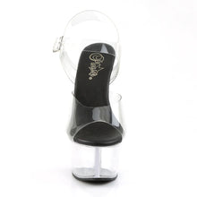 Cargar imagen en el visor de la galería, Tacones Pleaser ASPIRE-608 Transparente Negro
