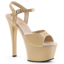Load image into Gallery viewer, Tacones Pleaser ASPIRE-609 Crema Charol

