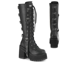 Load image into Gallery viewer, Botas Demonia ASSAULT-218 Negro Piel vegana
