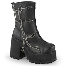 Carregar imagem no visualizador da galeria, Botines Demonia ASSAULT-66 Negro Piel vegana
