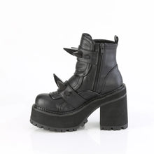 Load image into Gallery viewer, Botines Demonia ASSAULT-72 Negro Piel vegana
