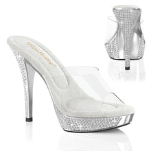 Carregar imagem no visualizador da galeria, Sapatos de salto alto Fabulicious ATHENA-501 - Transparente / Cromo prateado

