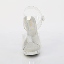 Load image into Gallery viewer, Fabulicious ATHENA-508 Heels - Clear / Silver Chrome
