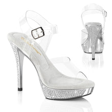 Load image into Gallery viewer, Fabulicious ATHENA-508 Heels - Clear / Silver Chrome
