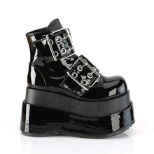 Load image into Gallery viewer, Botines Demonia BEAR-104 Negro Pat-Piel vegana

