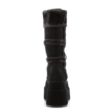 Load image into Gallery viewer, Botas Demonia BEAR-202 Negro Ante vegano
