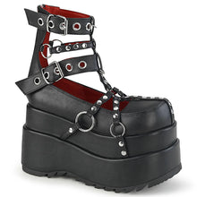 Load image into Gallery viewer, Botines Demonia BEAR-28 Negro Piel vegana
