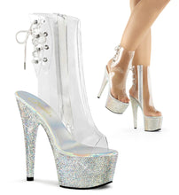 Load image into Gallery viewer, Tacones Pleaser BEJEWELED-1018DM-7 Transparente Plata
