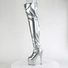 Load image into Gallery viewer, Tacones Pleaser BEJEWELED-3011-7 Plata Str Holo
