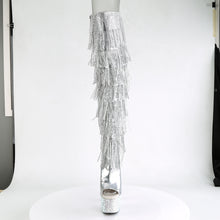 Load image into Gallery viewer, Tacones Pleaser BEJEWELED-3019RSF-7 Plata Pu
