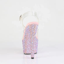 Load image into Gallery viewer, Tacones Pleaser BEJEWELED-708MS Transparente B. Rosa
