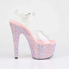 Load image into Gallery viewer, Tacones Pleaser BEJEWELED-708MS Transparente B. Rosa
